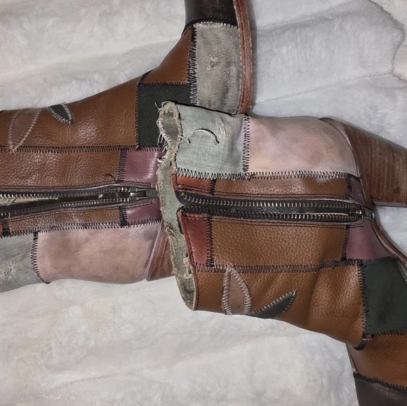 Freebird Flowr boots leather patchwork boho - Picture 5 of 9